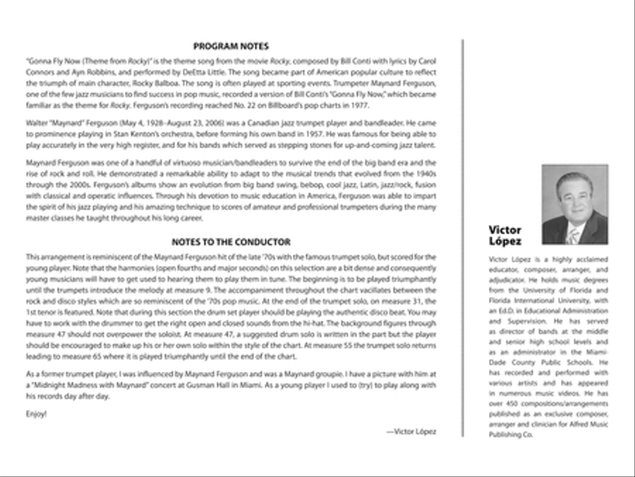 Gonna Fly Now: Score Jazz Ensemble scores gallery preview page 2