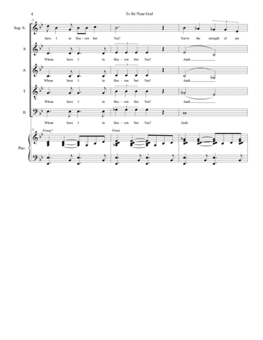 To Be Near God (Soprano Solo and SATB) image number null