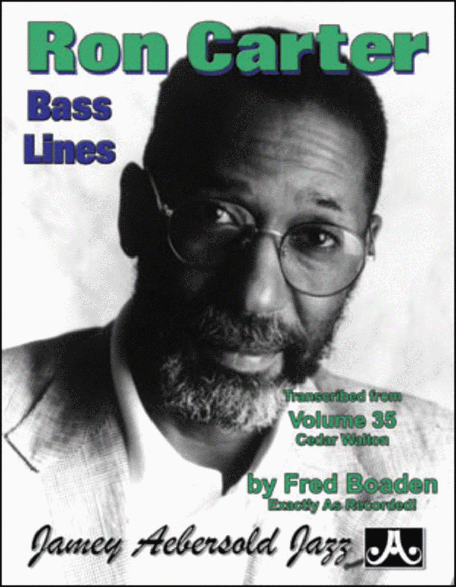 Ron Carter Bass Lines - Transcribed From Volume 35
