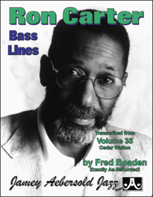 Book cover for Ron Carter Bass Lines - Transcribed From Volume 35