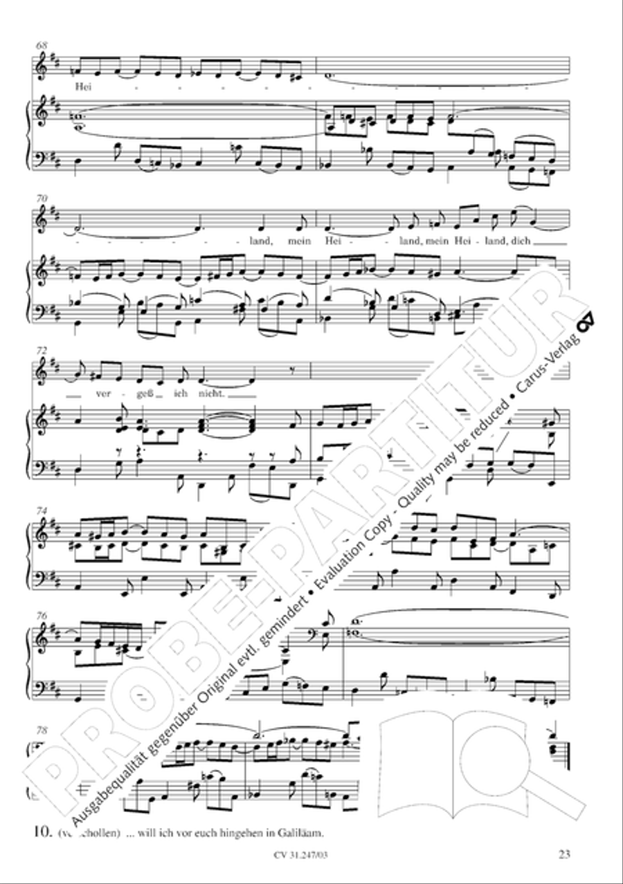 St. Mark Passion (Markus-Passion) 4-Part scores gallery preview page 24