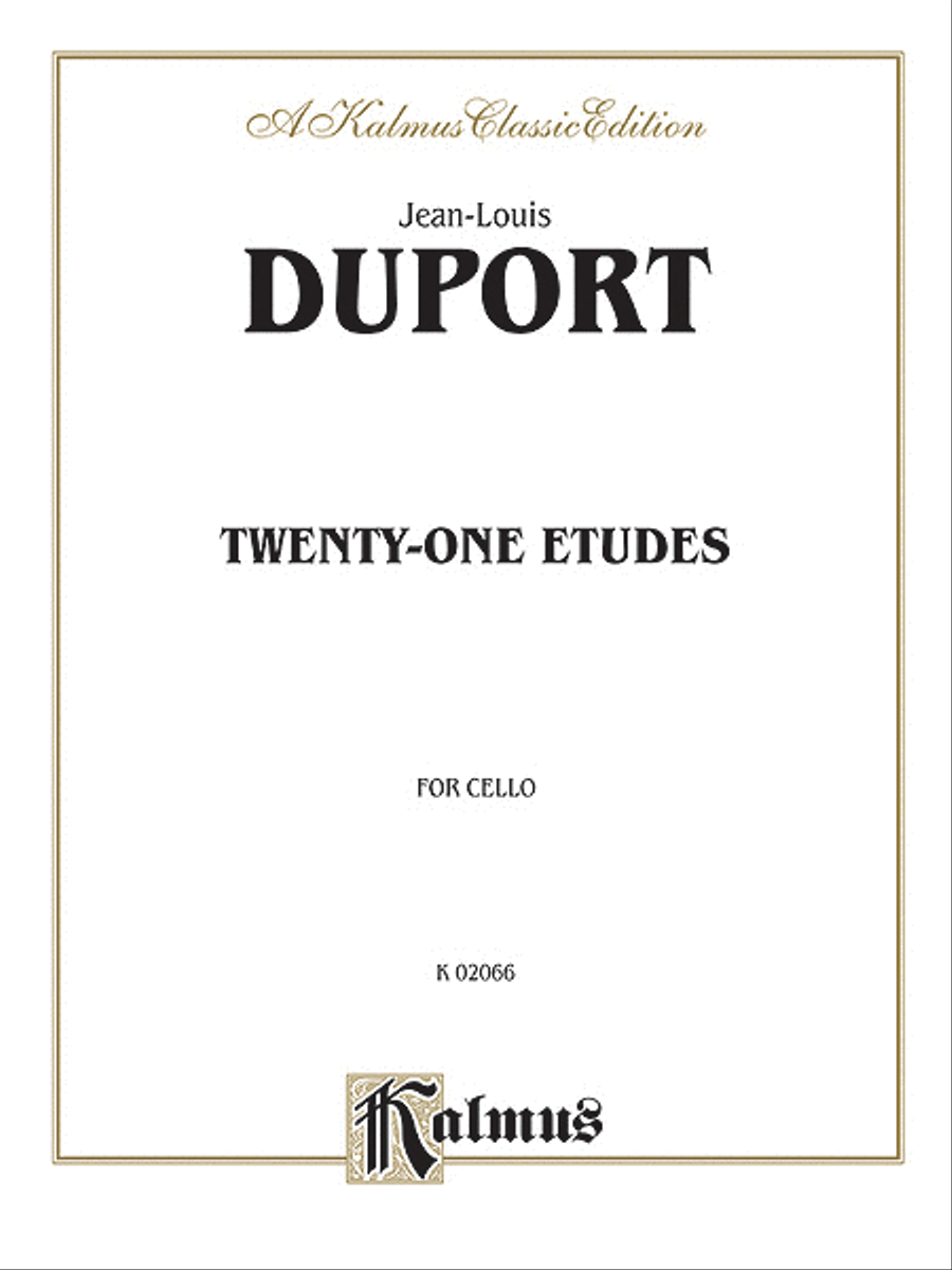 Twenty-one Etudes Cello scores gallery preview page 1