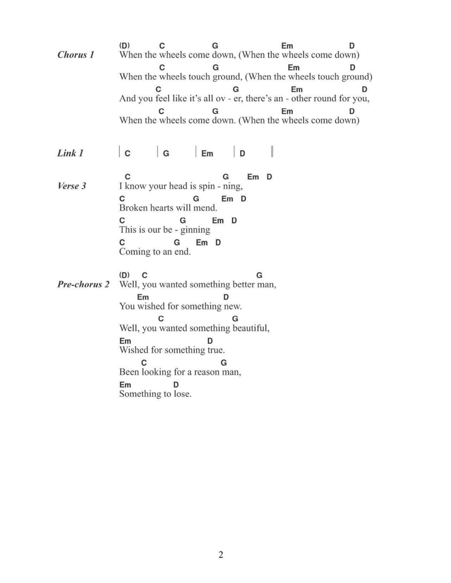 Wheels Acoustic Guitar scores gallery preview page 2
