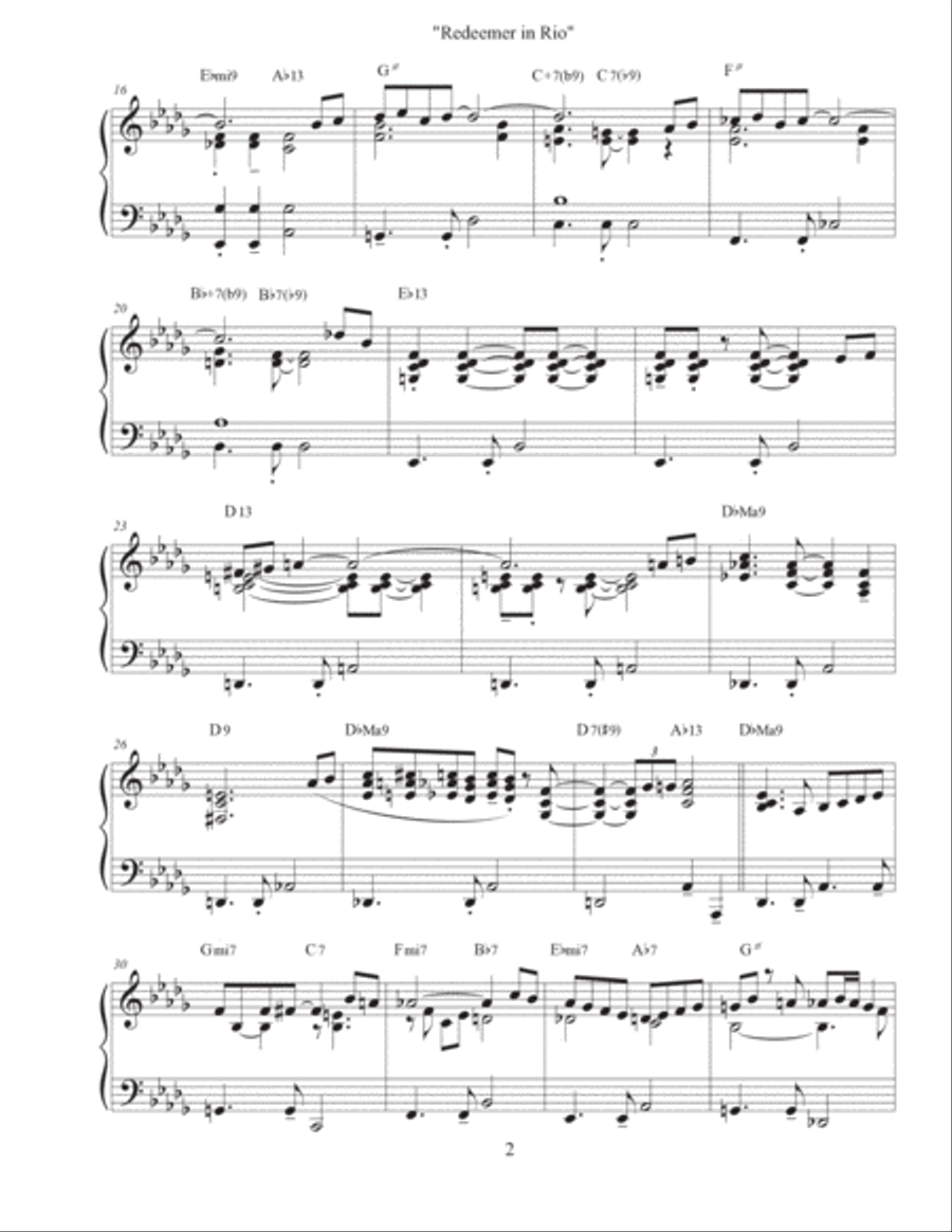 Redeemer in Rio - Etude #6 Piano Method scores gallery preview page 2