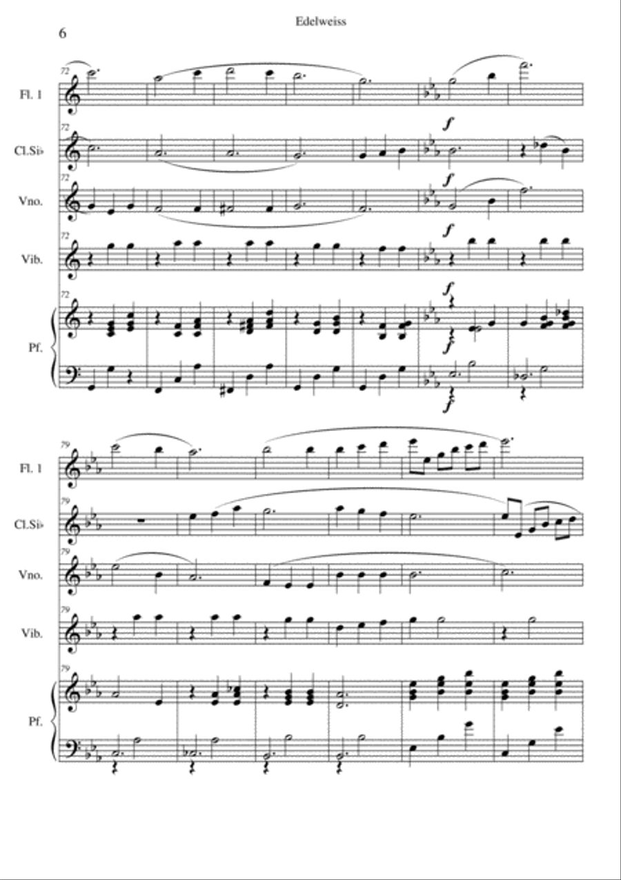 Edelweiss Edelweiss Small Ensemble scores gallery preview page 6