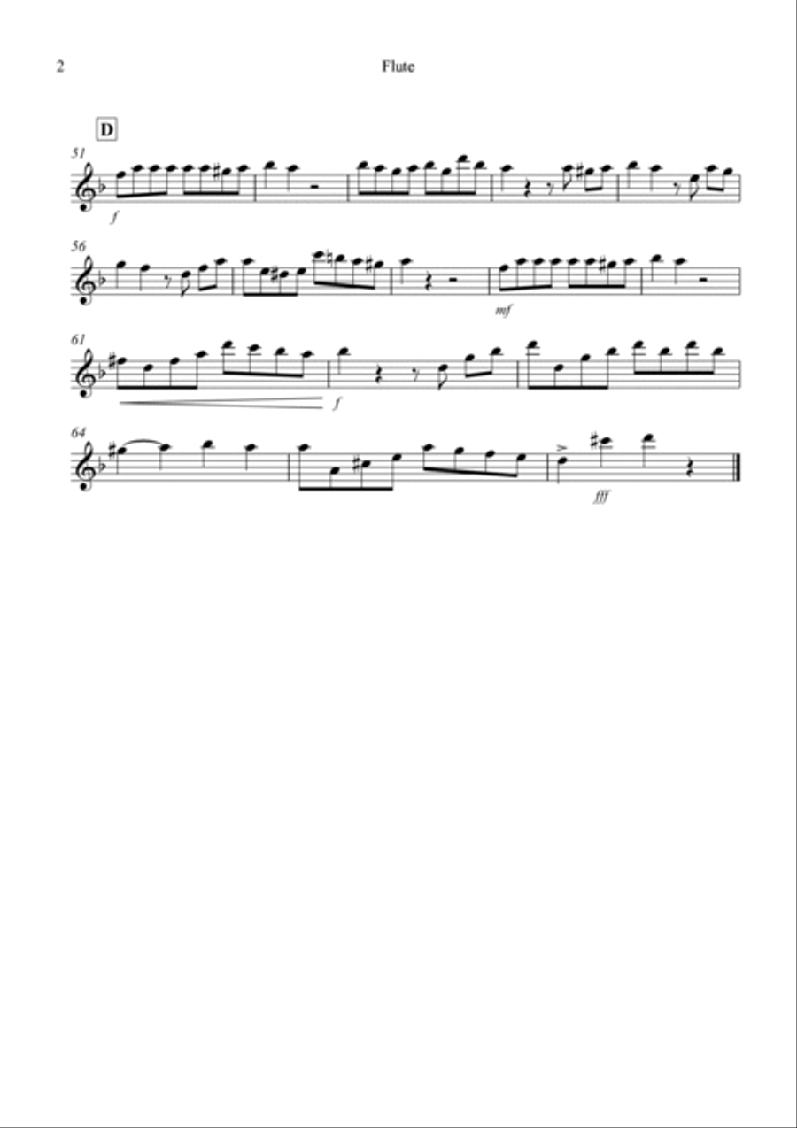 Tango a Trios for Flute, Clarinet and Cello Trio Small Ensemble scores gallery preview page 5