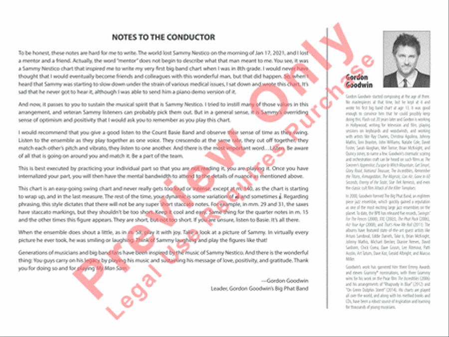 My Man Sam My Man Sam 3-Part scores gallery preview page 3