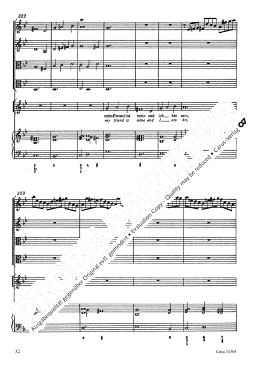 My beloved, you are fair (Meine Freundin, du bist schon) 4-Part scores gallery preview page 35