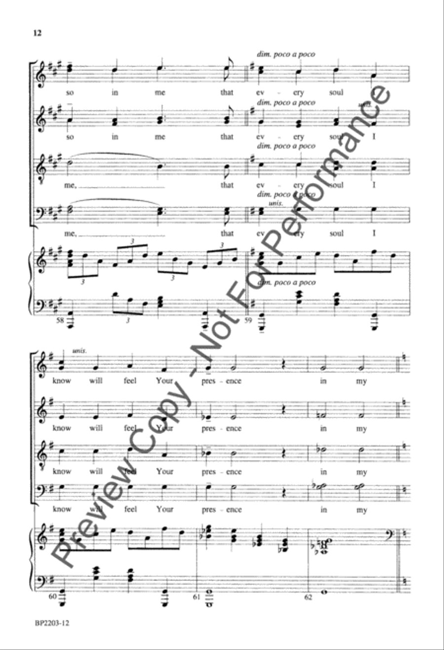Prayer of Mother Teresa 4-Part scores gallery preview page 13