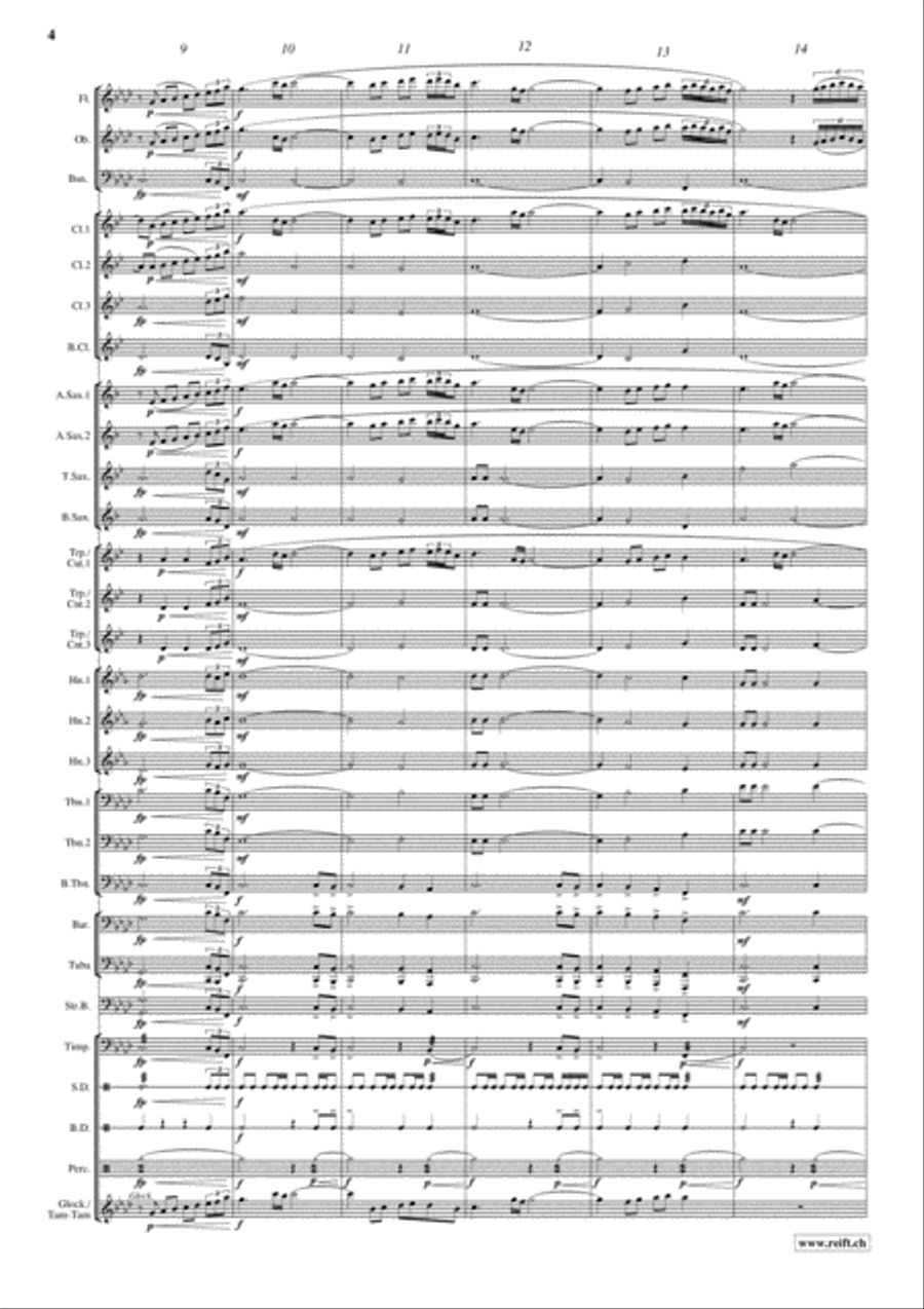 Pyramid Of Cheops Concert Band scores gallery preview page 5