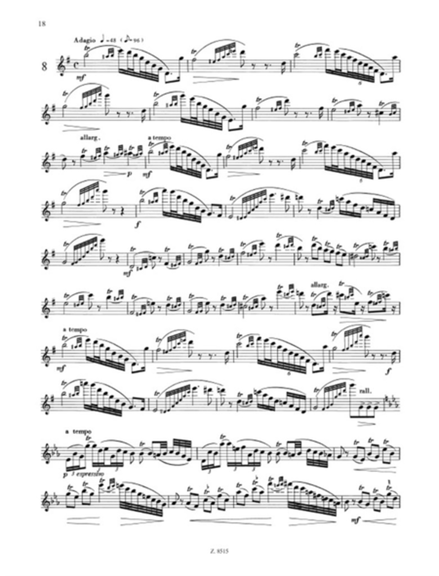 Etüden für Flöte 3 op. 33, No. 3