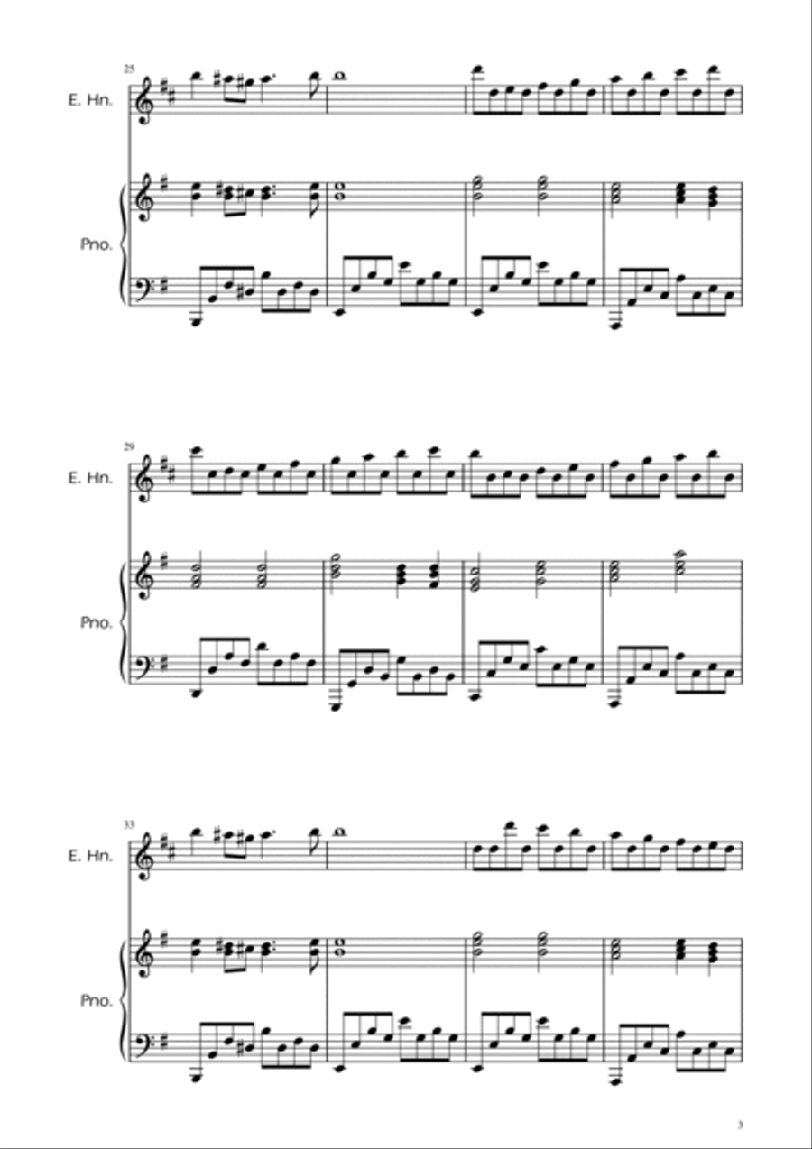 Passacaglia - Handel/Halvorsen - English Horn Solo w/ Piano Chamber Music scores gallery preview page 3