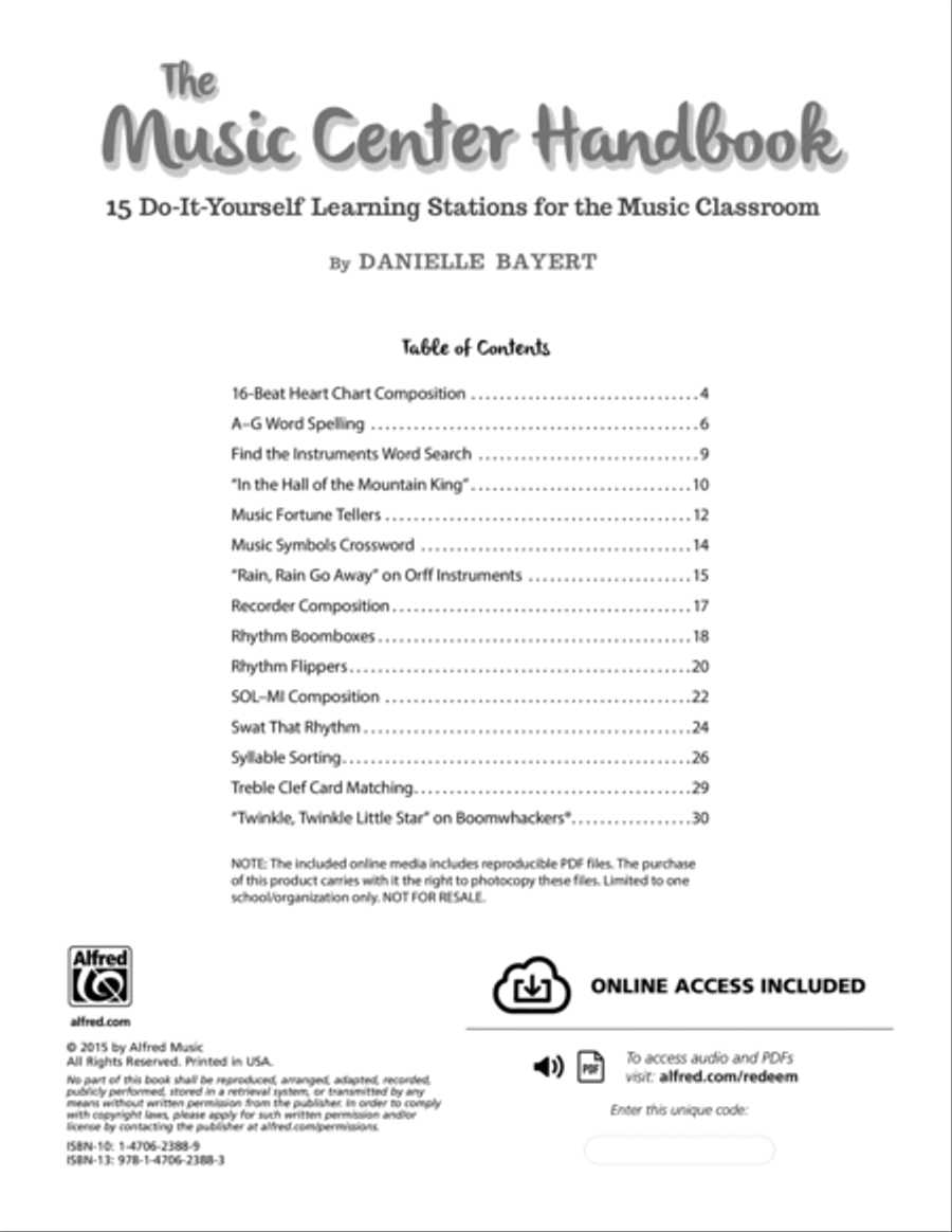 The Music Center Handbook Classroom Materials scores gallery preview page 2