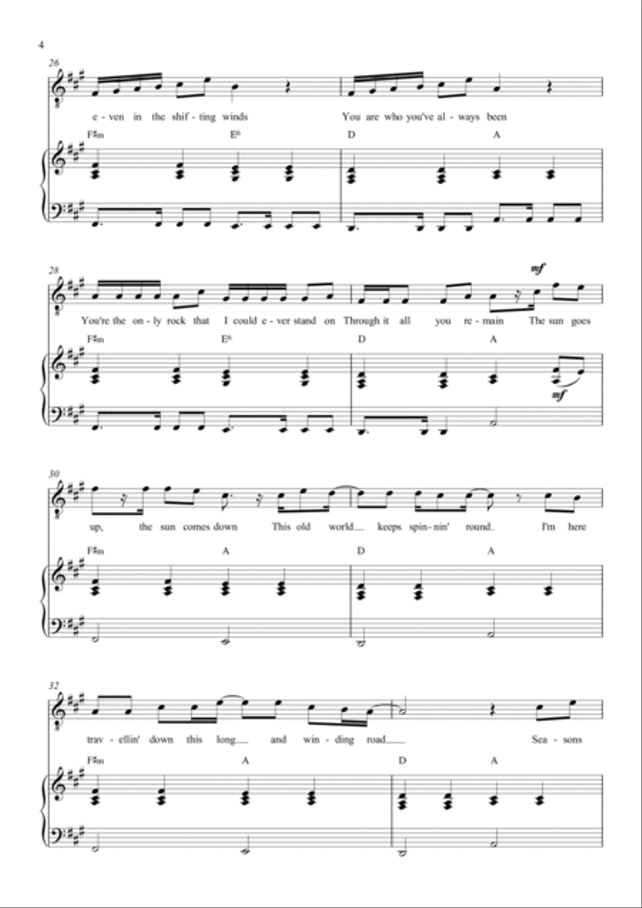 Cornerstone Piano, Vocal, Guitar scores gallery preview page 4