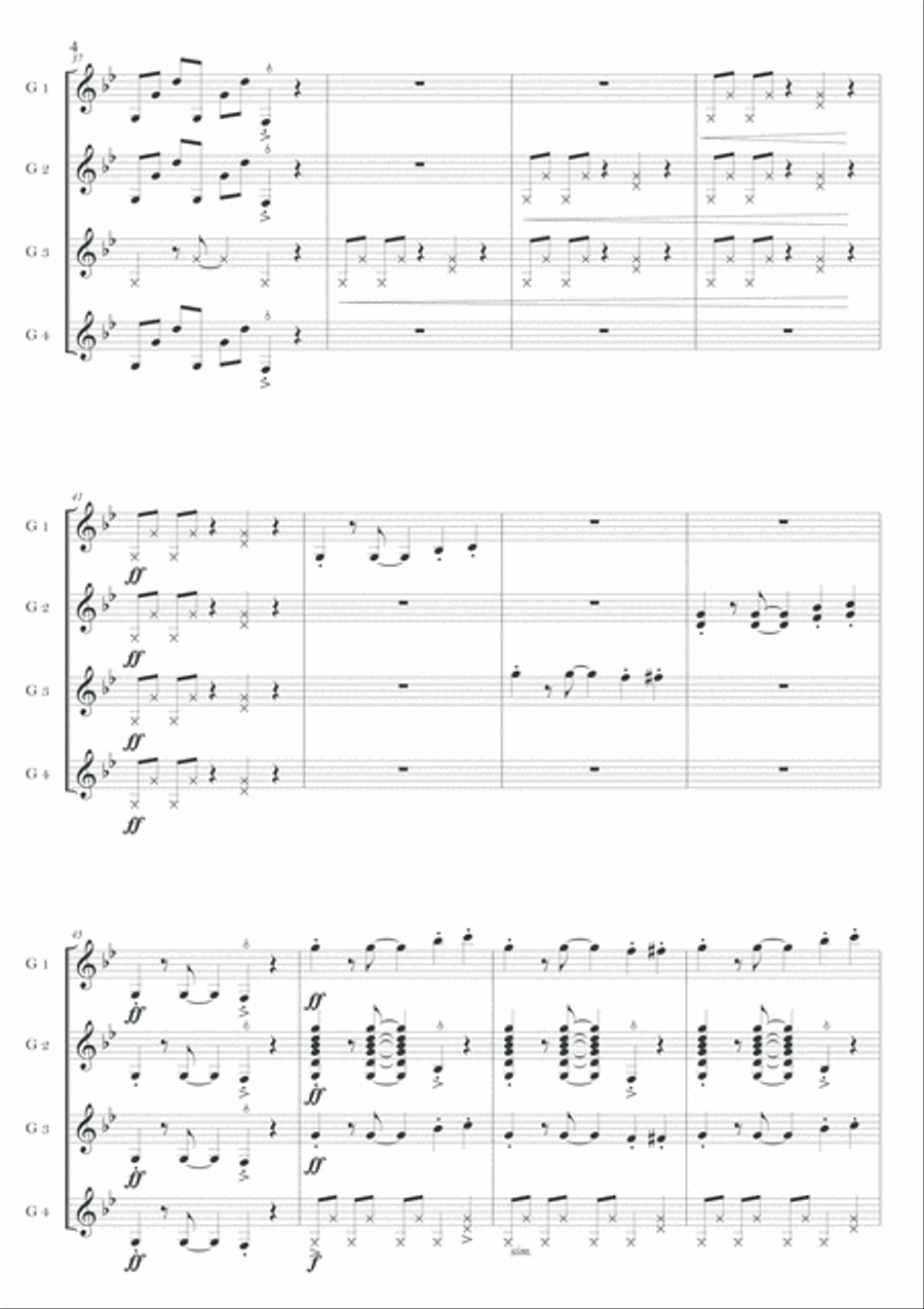 Mission: Impossible Theme from the Paramount Television Series MISSION: IMPOSSIBLE Small Ensemble scores gallery preview page 5