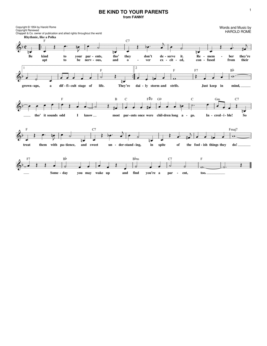 Be Kind To Your Parents Guitar scores gallery preview page 1