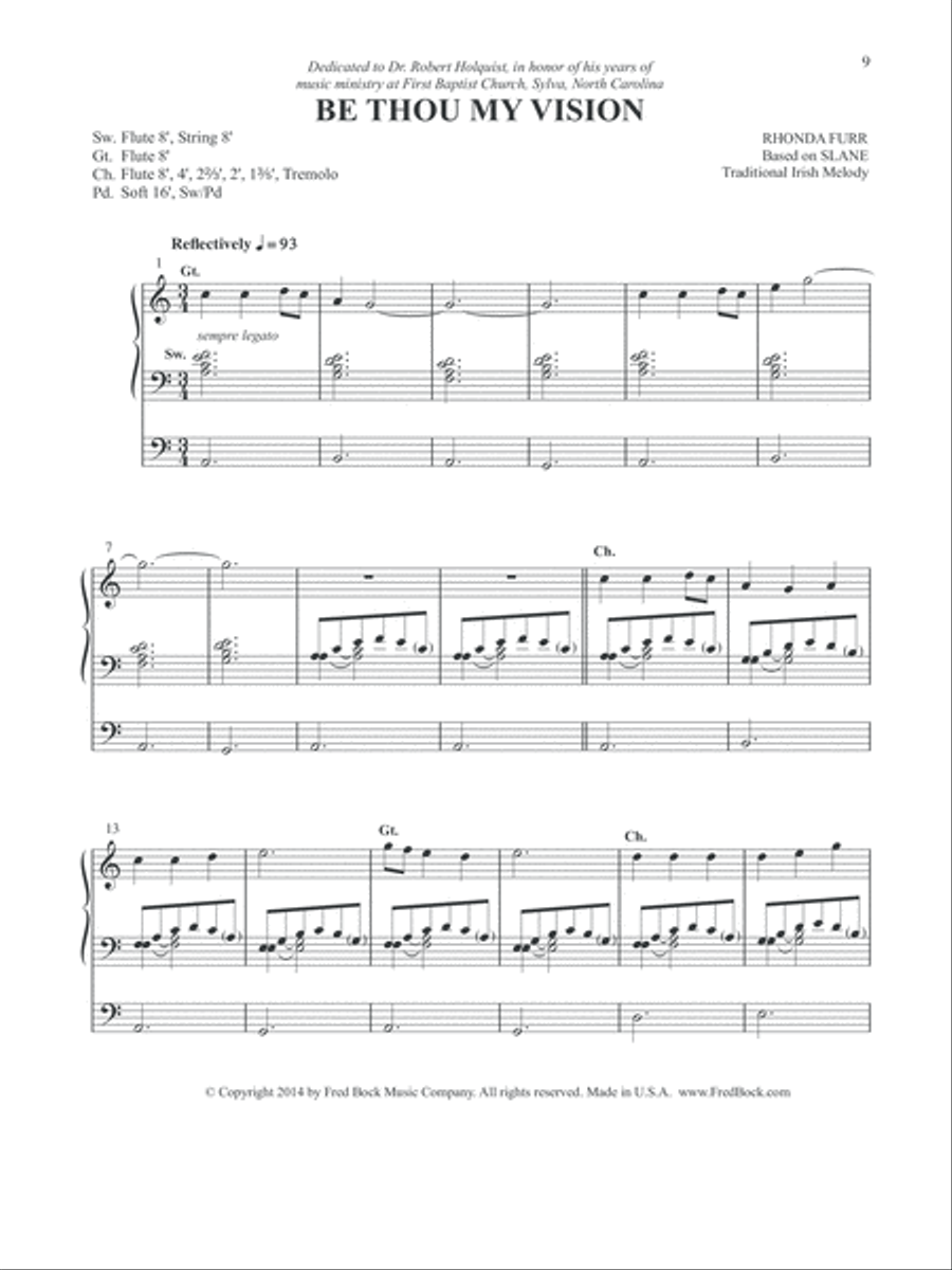 Be Thou My Vision Hymn Anthems scores gallery preview page 6