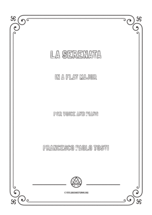 Book cover for Tosti-La Serenata in A flat Major,for Voice and Piano