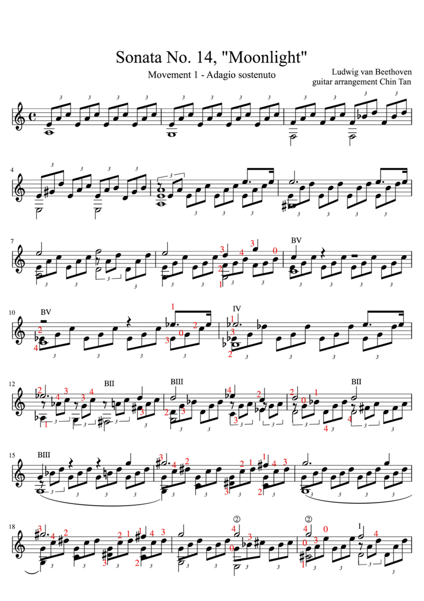 Moonlight Sonata - 1st movement