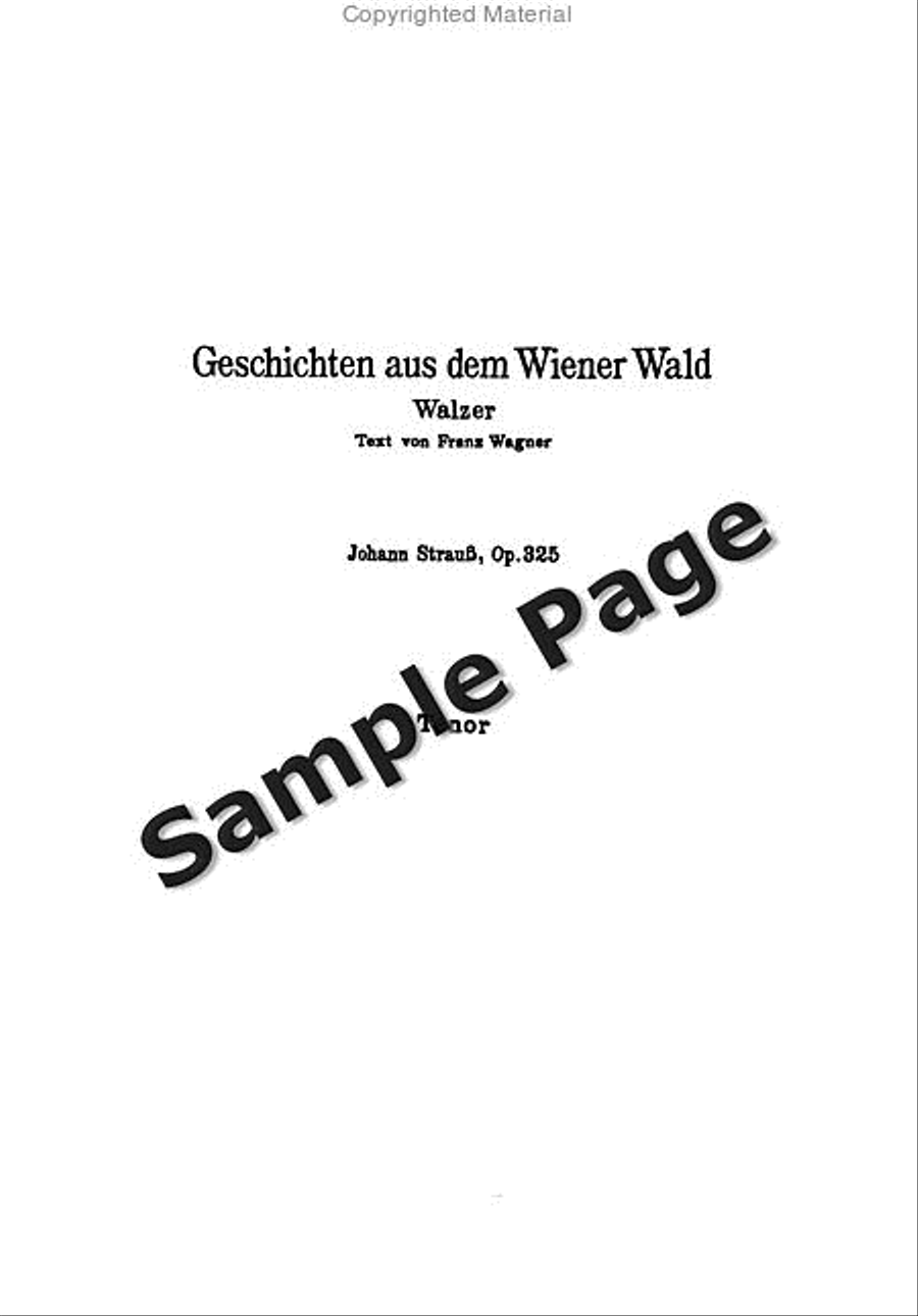 Wiener Wald Op. 325 Choir scores gallery preview page 2