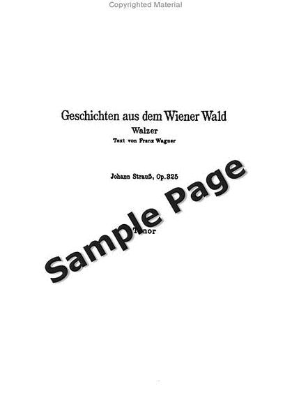 Wiener Wald Op. 325