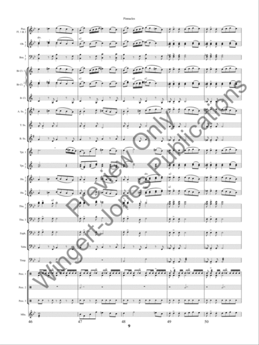 Pinnacles Concert Band scores gallery preview page 12