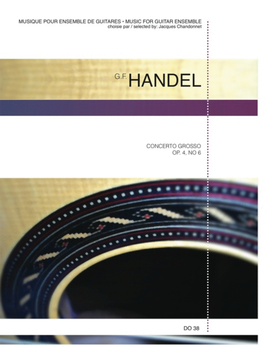 Concerto grosso op. 4, no. 6 (5 guit.) Guitar Ensemble scores gallery preview page 1