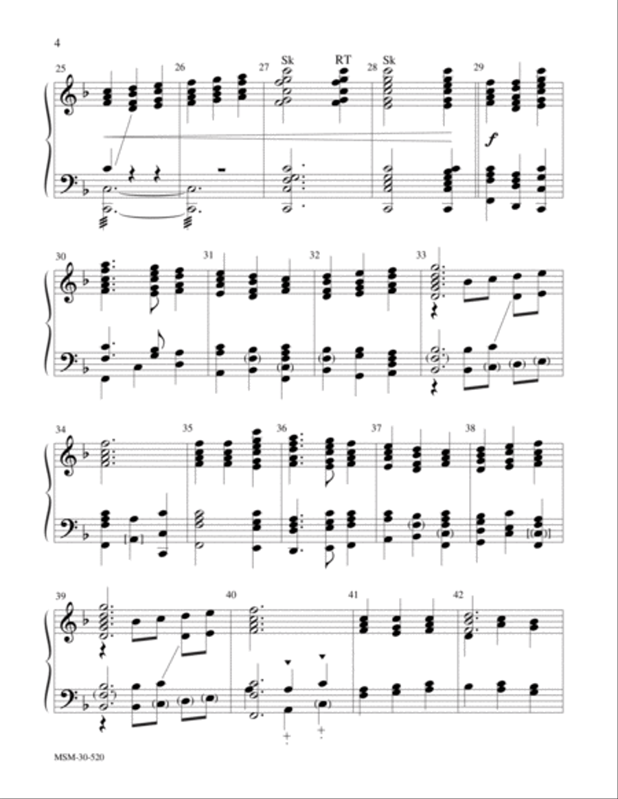 Praise to the Lord, the Almighty 5-Octaves scores gallery preview page 4