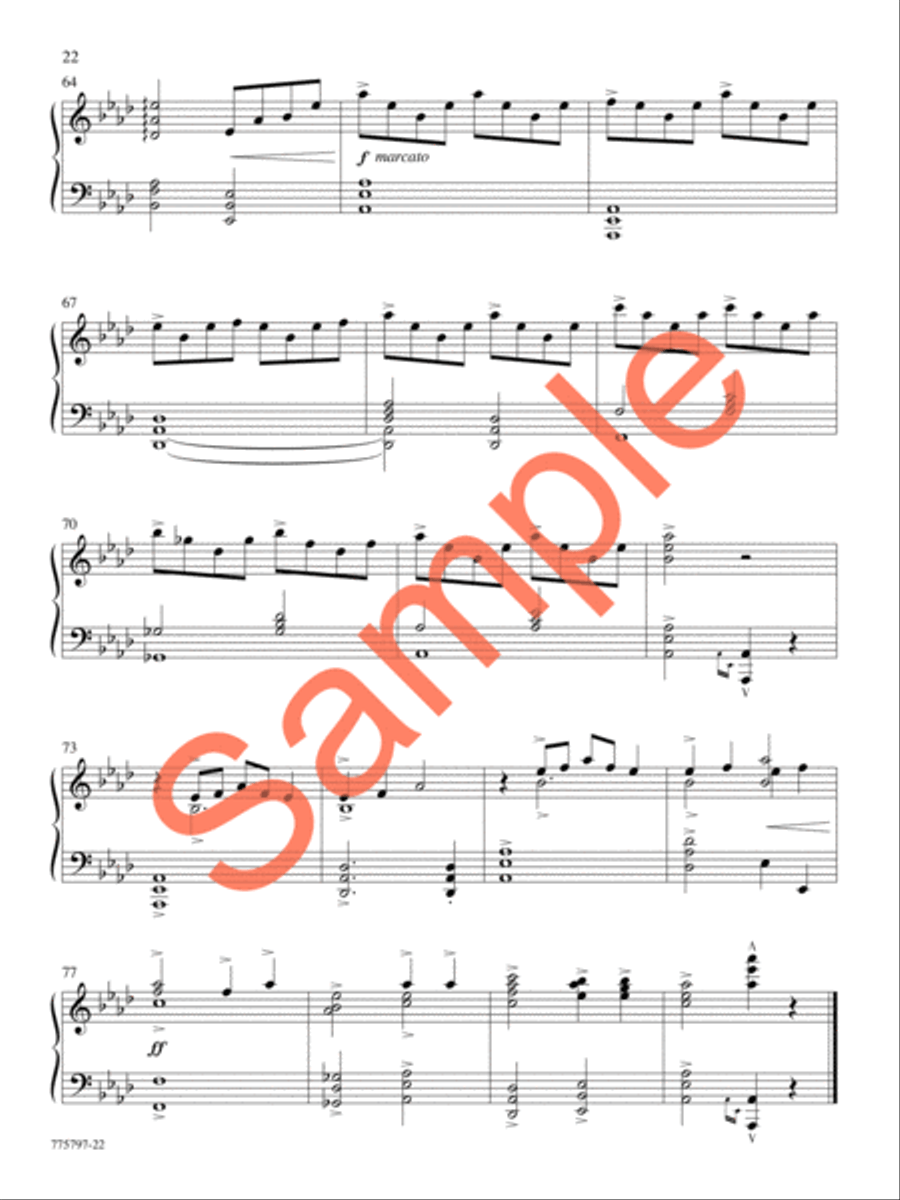A Journey of Faith Piano Solo scores gallery preview page 19