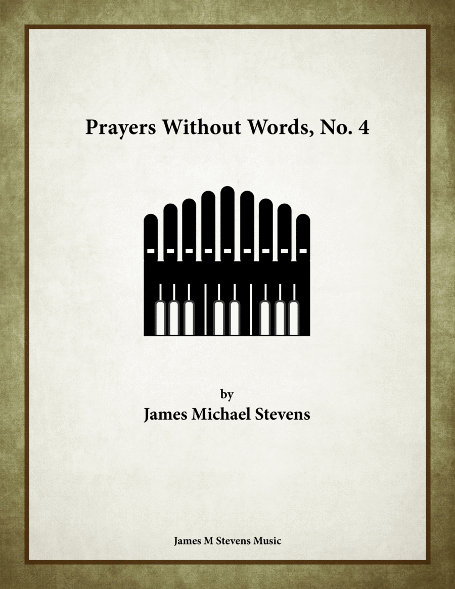 Prayers Without Words, No. 4 - Organ Solo Organ Solo scores gallery preview page 1