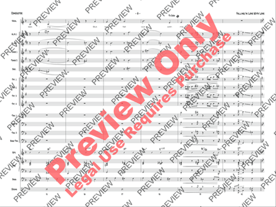 Falling in Love with Love Jazz Ensemble scores gallery preview page 37