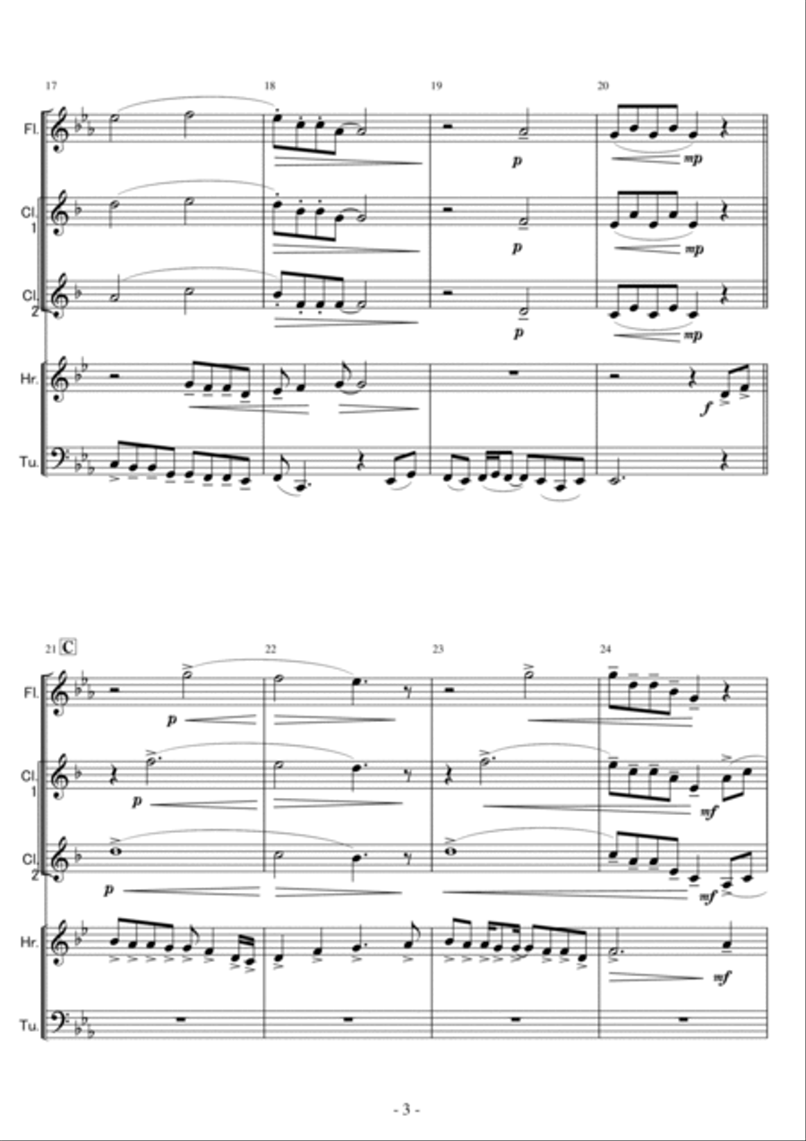Colors Of The Wind Colors Of The Wind Woodwind Quintet scores gallery preview page 3