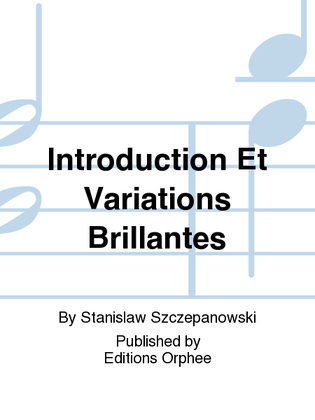 Book cover for 1. Introduction et Variations Brillantes sur un Air National