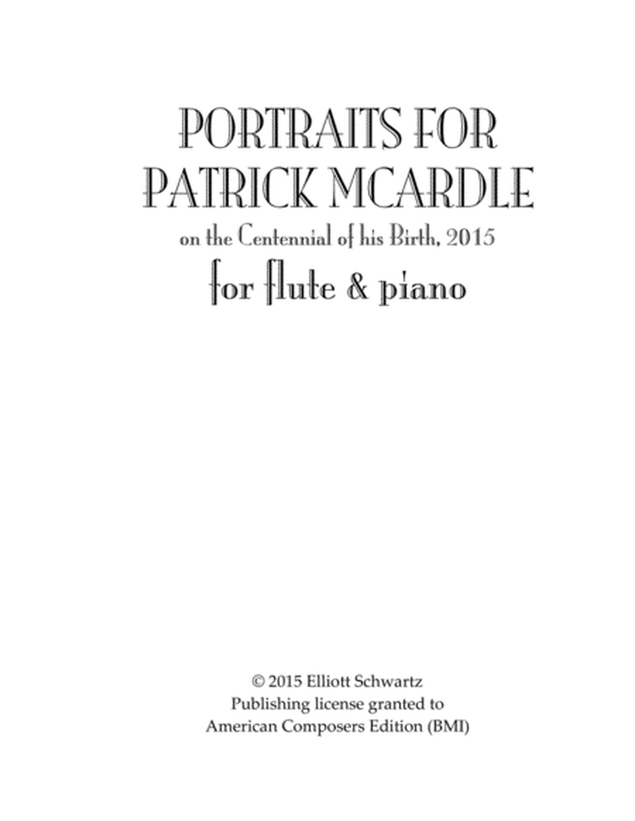 [Schwartz] Portraits for Patrick McArdle