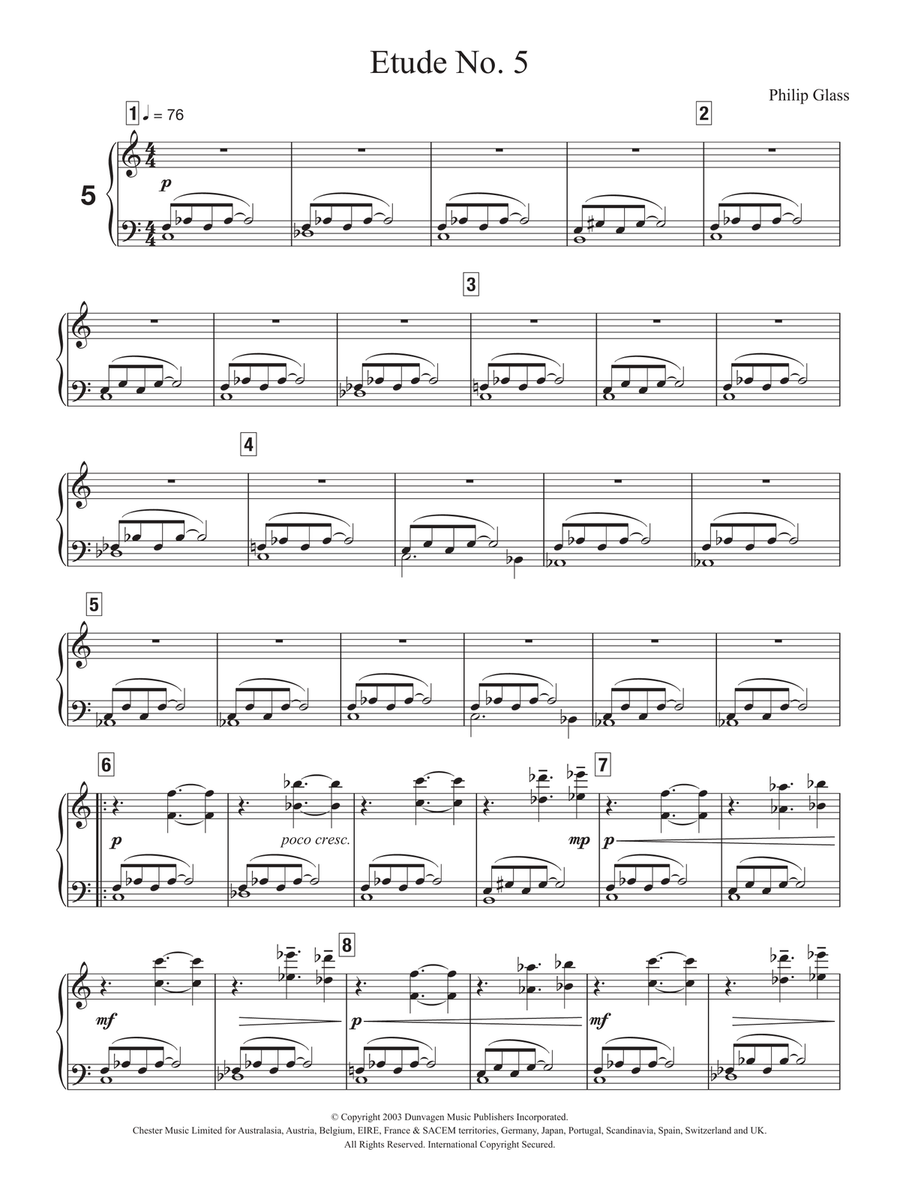 Etude No. 5 Piano Method scores gallery preview page 1