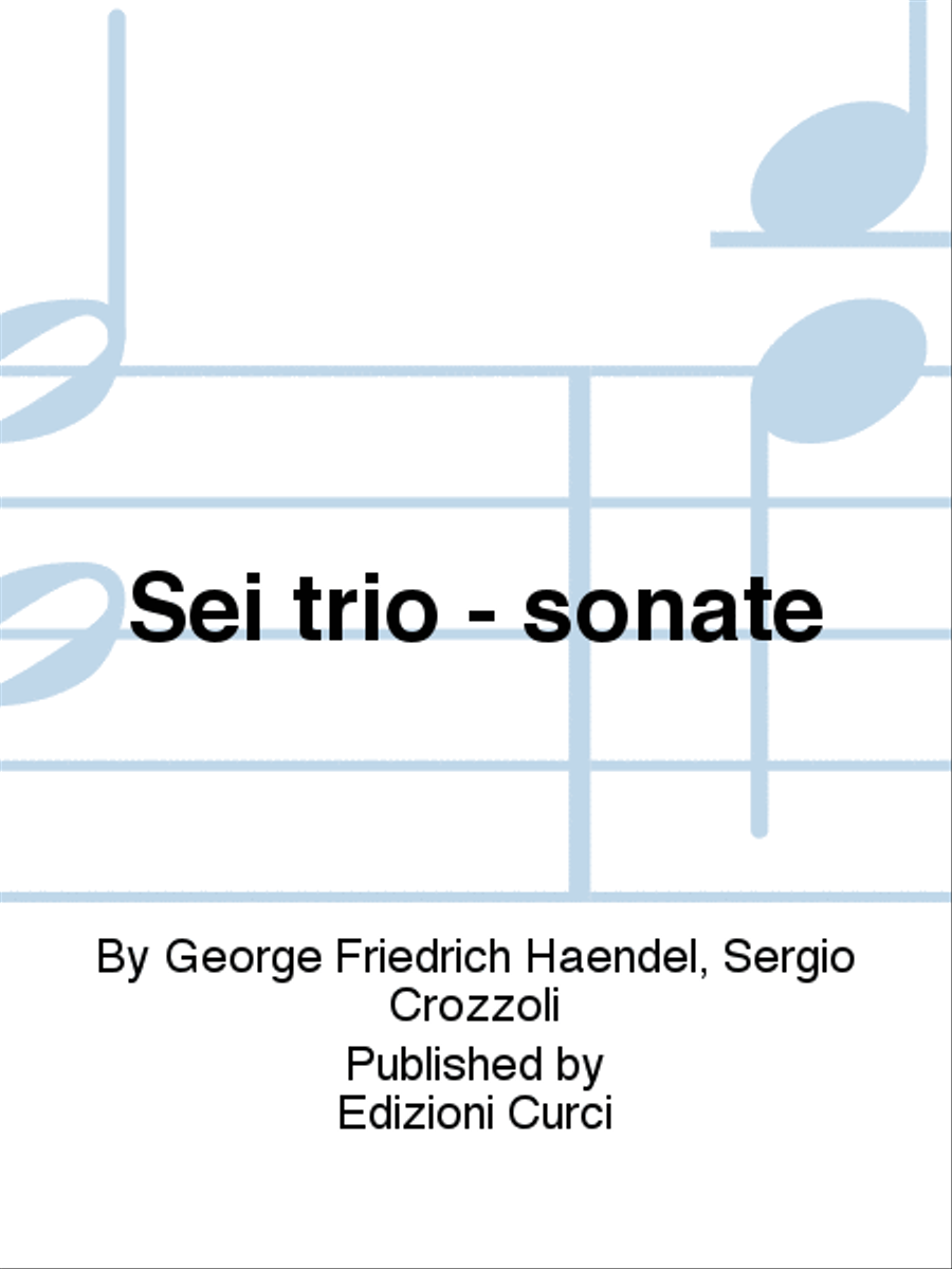 Sei trio - sonate Sei trio - sonate Bassoon scores gallery preview page 1
