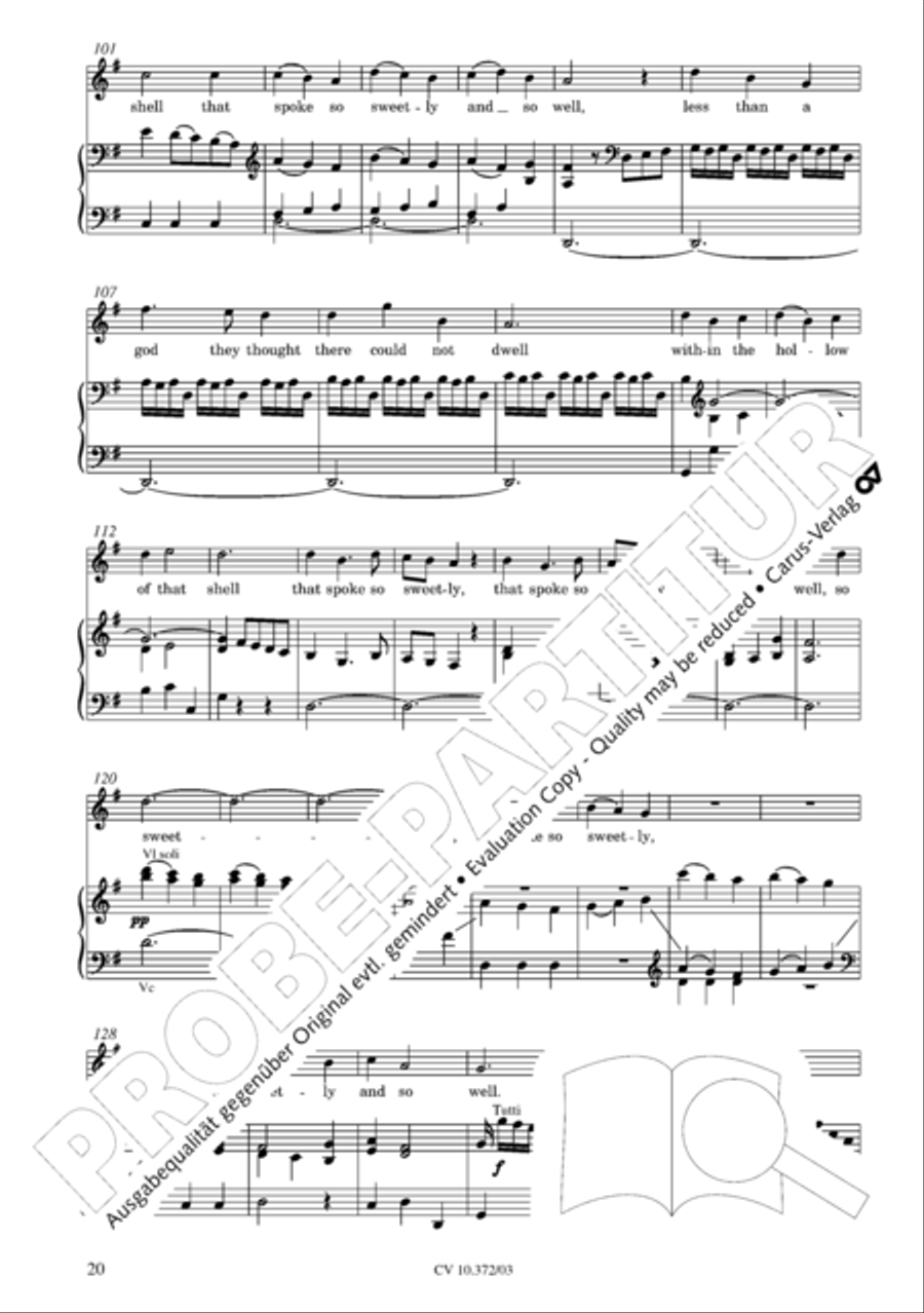 Ode for St. Cecilias Day 4-Part scores gallery preview page 21