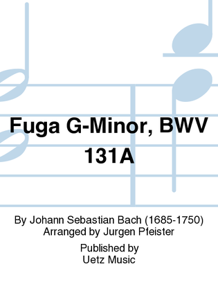 Book cover for Fuga G-Minor, BWV 131A