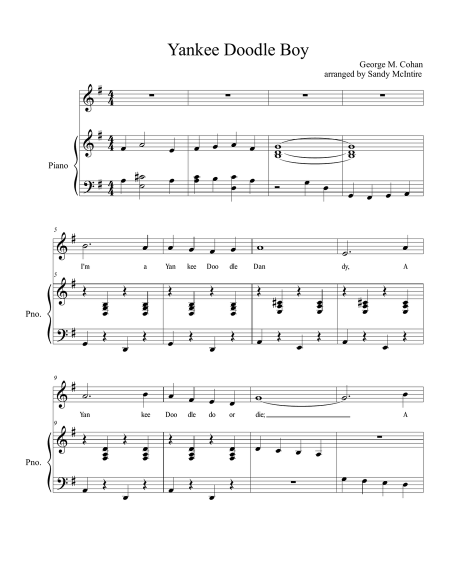Yankee Doodle Boy Yankee Doodle Boy Violin Solo scores gallery preview page 1
