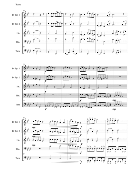 Hanukkah Medley for Brass Quintet-Score and Parts image number null