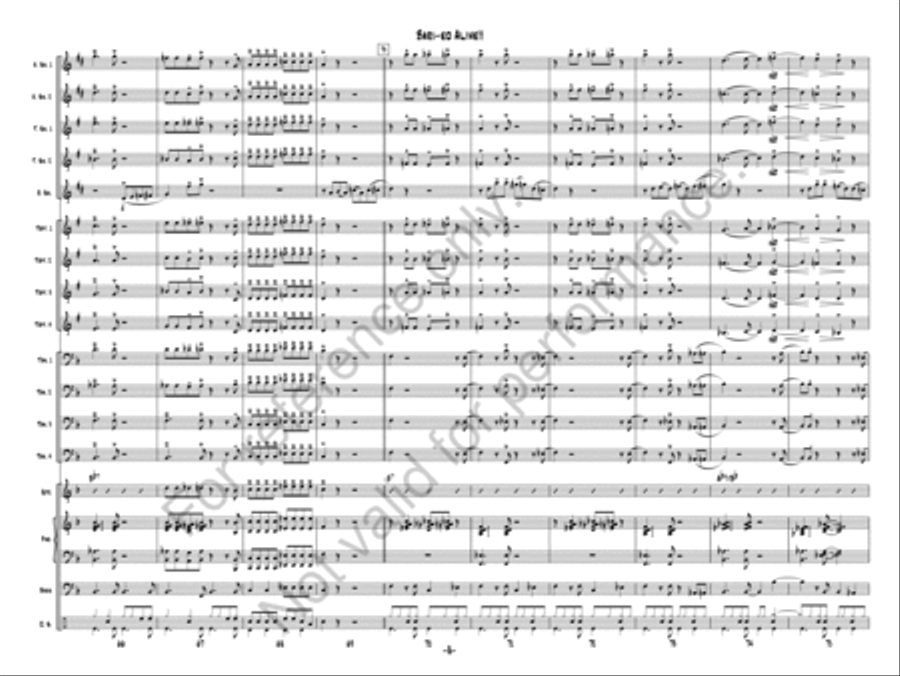Bari-ed Alive!! Bari-ed Alive!! Jazz Ensemble scores gallery preview page 8