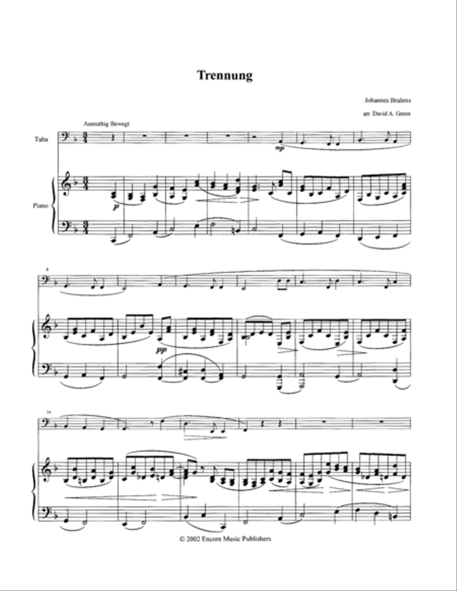 Trennung Tuba scores gallery preview page 3