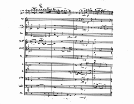 Concertino 'la dolce collina' for sax & chamber orchestra (score) image number null