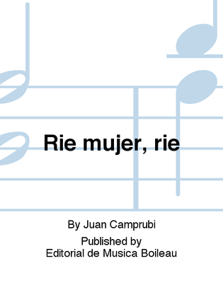 Book cover for Rie mujer, rie