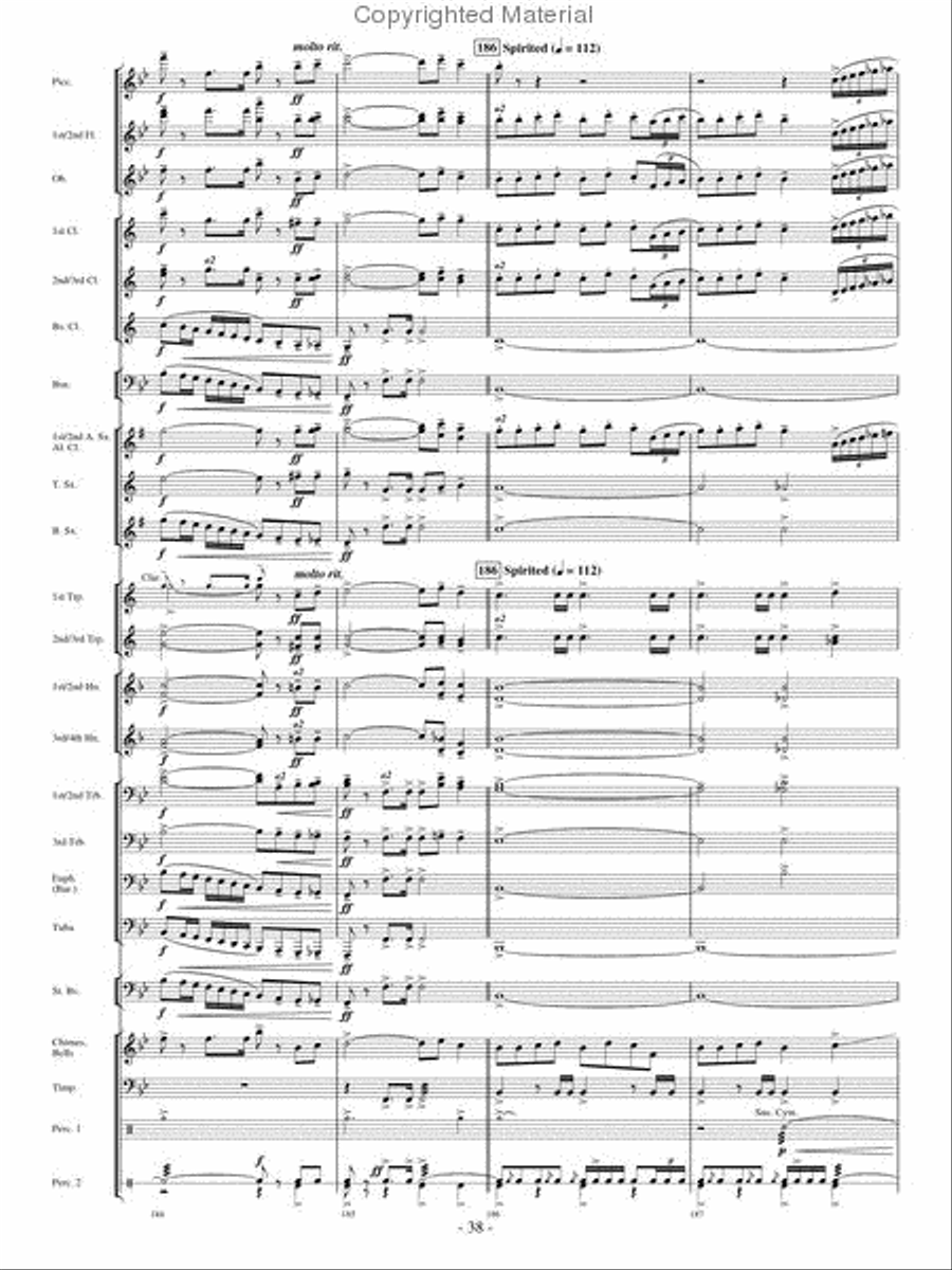 Broad Stripes and Bright Stars Concert Band scores gallery preview page 37