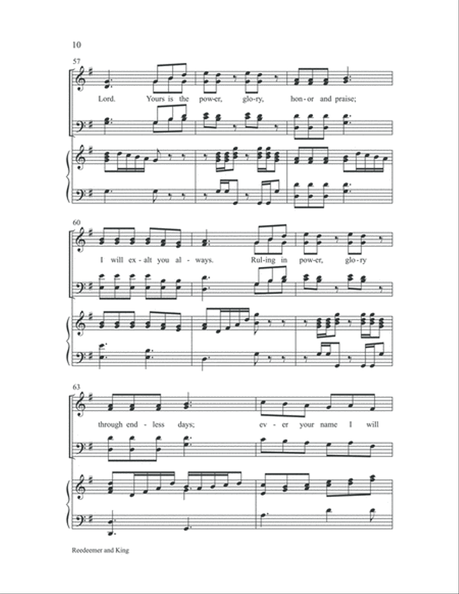Redeemer and King Choir scores gallery preview page 9