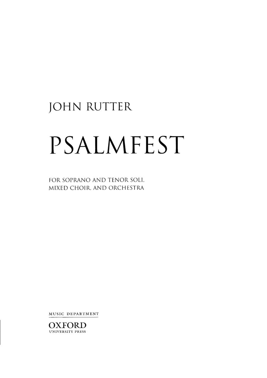 Book cover for Psalmfest