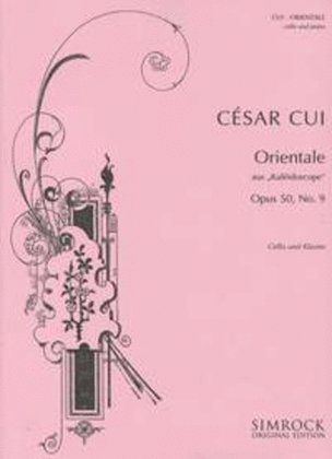 Book cover for Orientale op. 50-9