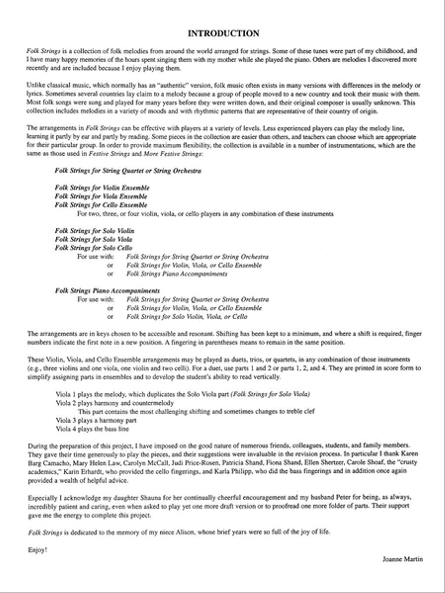 Folk Strings for Ensemble Collection / Songbook scores gallery preview page 3