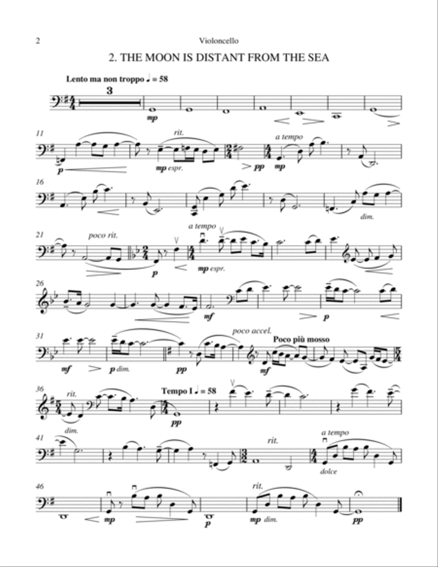 Flowers of the Soul (Cello) Cello Solo scores gallery preview page 2